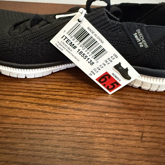 Skechers Virtue Divinity Swift Fit Hands Free Shoes‎ black Womens 6.5 NEW - Picture 6 of 6